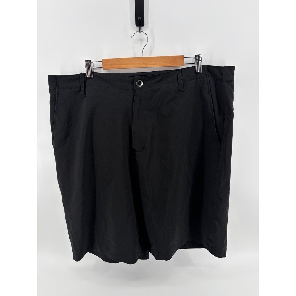 Volcom, Board Shorts, Black 4-Way Stretch, Surf & Turf, Men's Size 40, Pre-Own